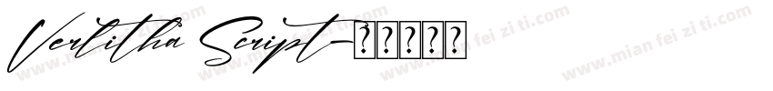 Verlitha Script字体转换